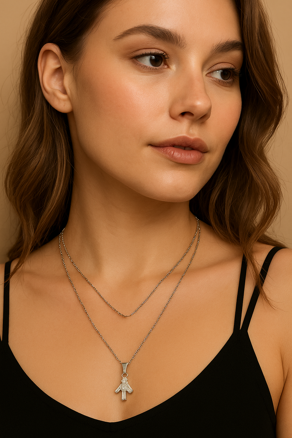 Elegance in Motion – The Angelic Charm Necklace