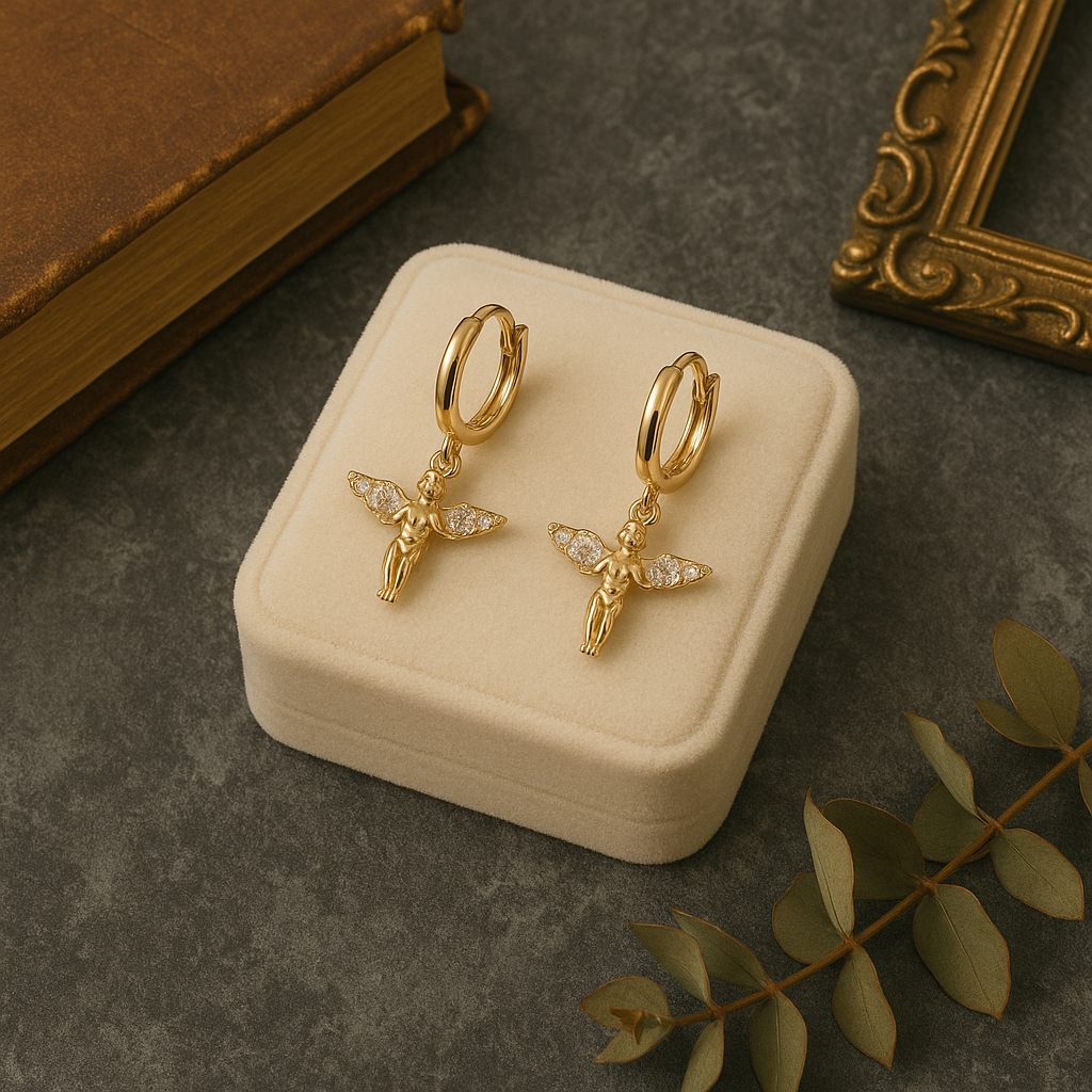 Golden Grace – The Angelic Elegance Earrings