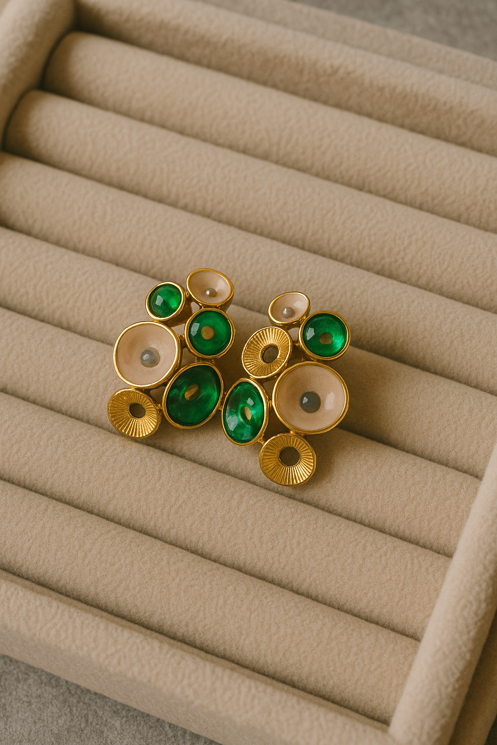 Regal Bloom Luxe Studs – Bold. Artistic. Unmissable