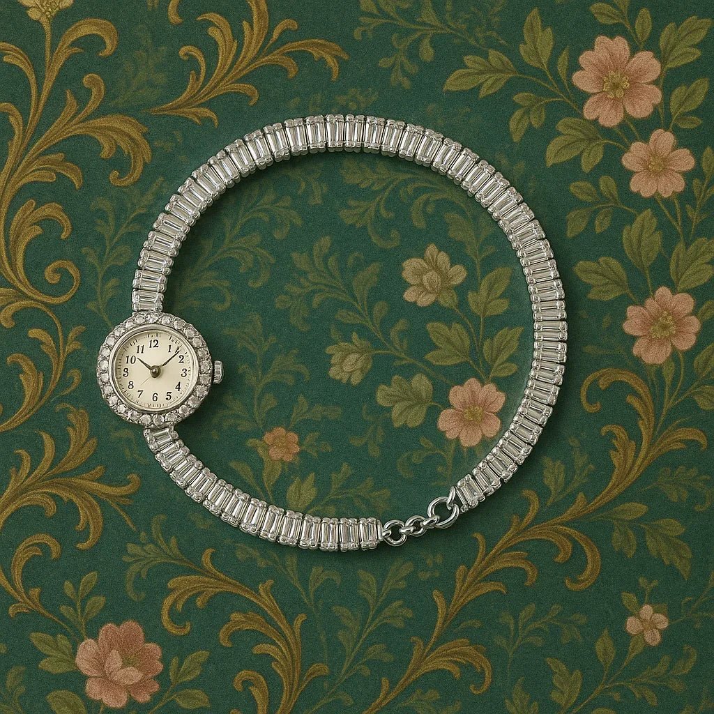 Elegant Timepiece Bracelet – Where Glamour Meets Time! - Kemyu