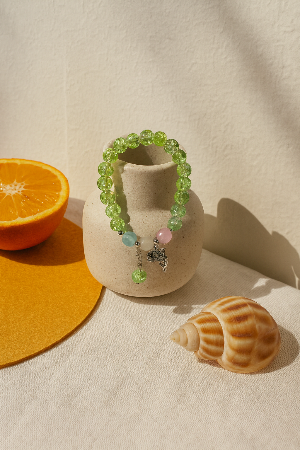 Charming Glow - Pastel Beaded Bracelet
