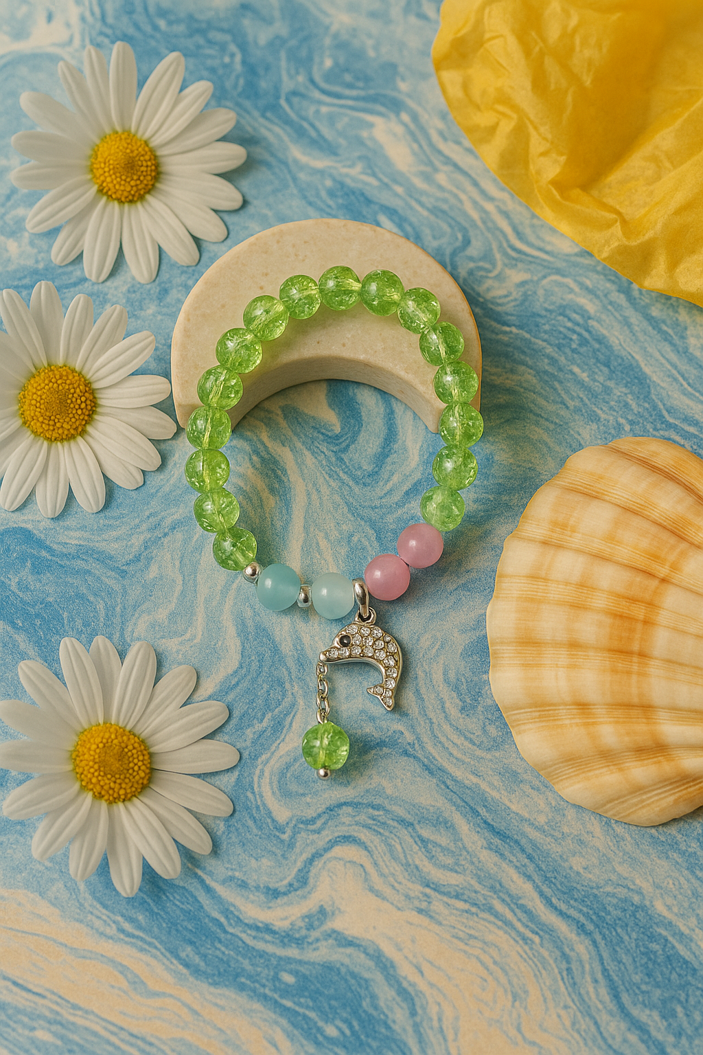 Charming Glow - Pastel Beaded Bracelet