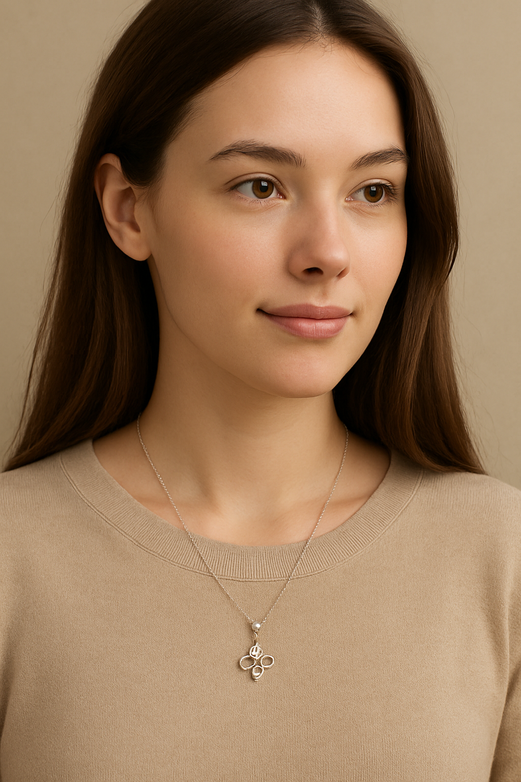 Elegant Clover Spark Necklace