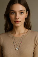 Elegance Redefined: The Iconic Multicolor Charm Necklace - Kemyu