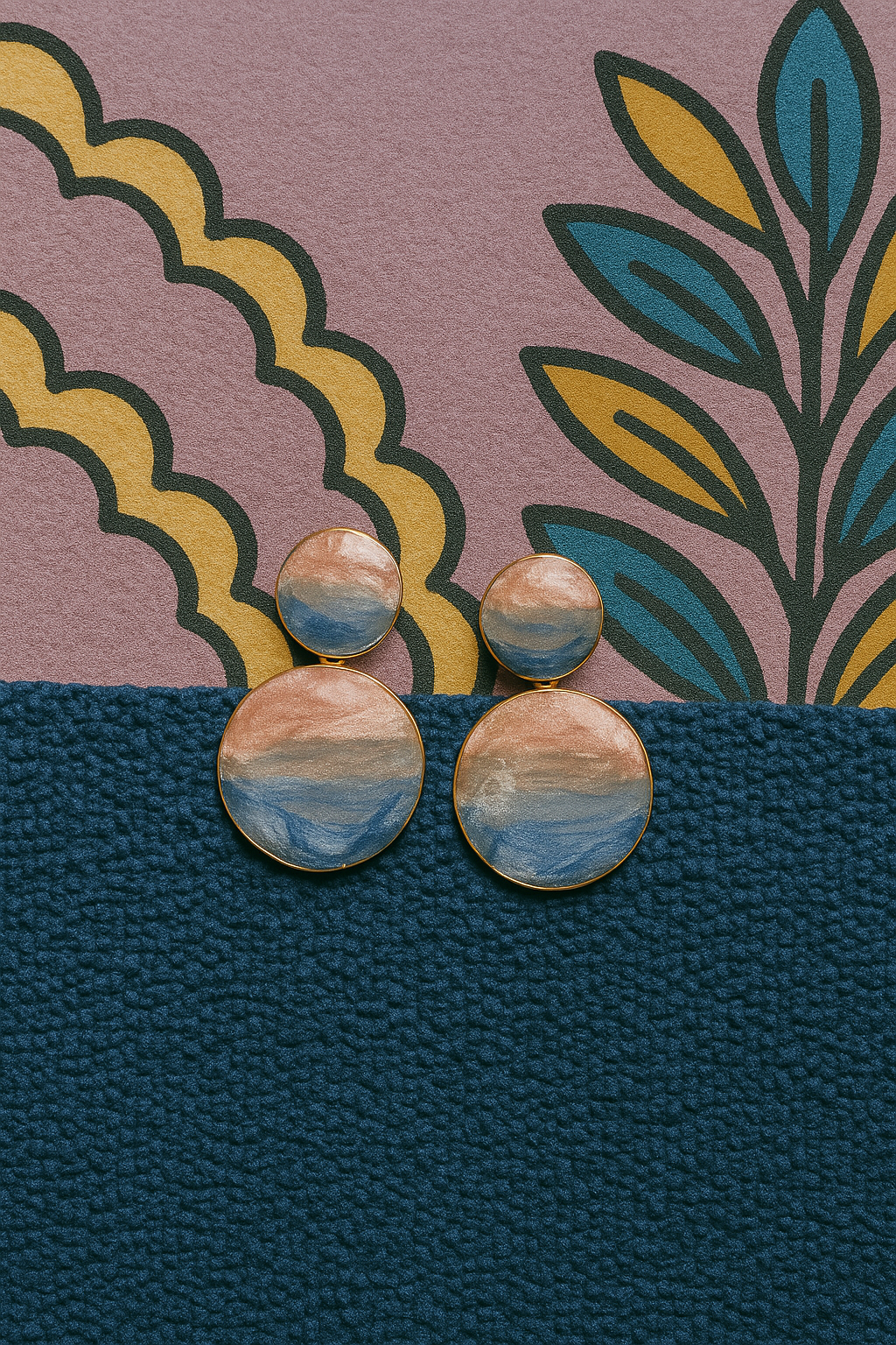 Sunset Horizon Statement Earrings
