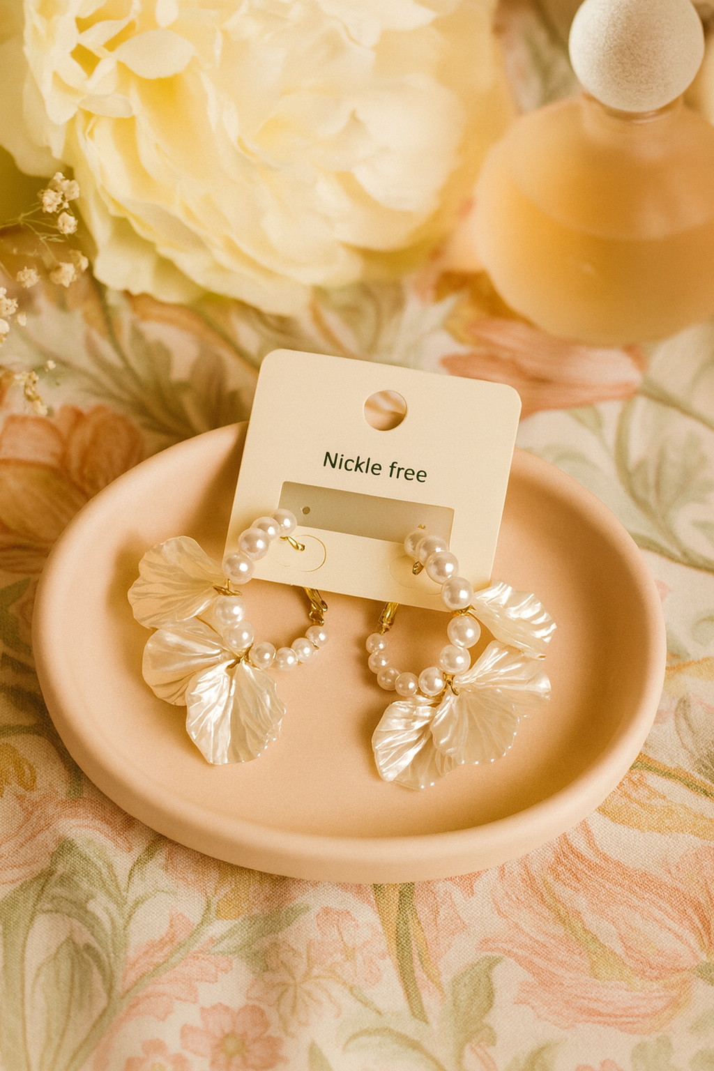 Pearl Whisper Hoop Earrings – Where Elegance Meets Art