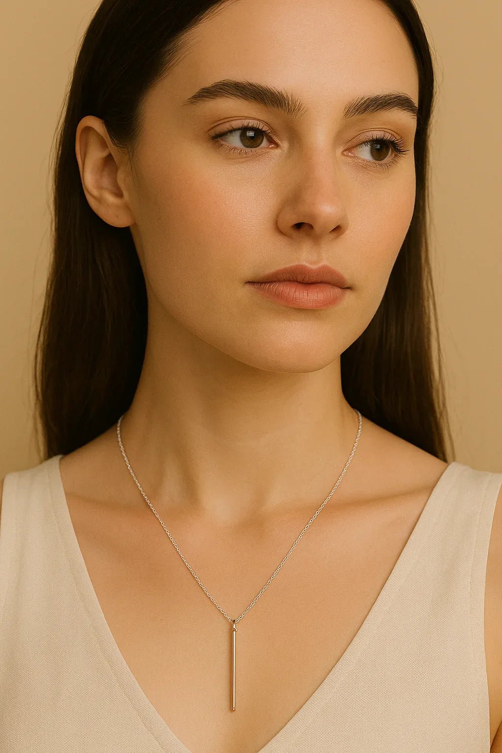 Minimal Muse: The Bar Pendant Necklace - Kemyu