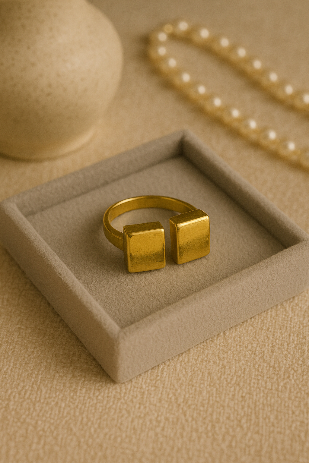 The Luxe Split Square Ring | Bold. Elegant. Unapologetically You