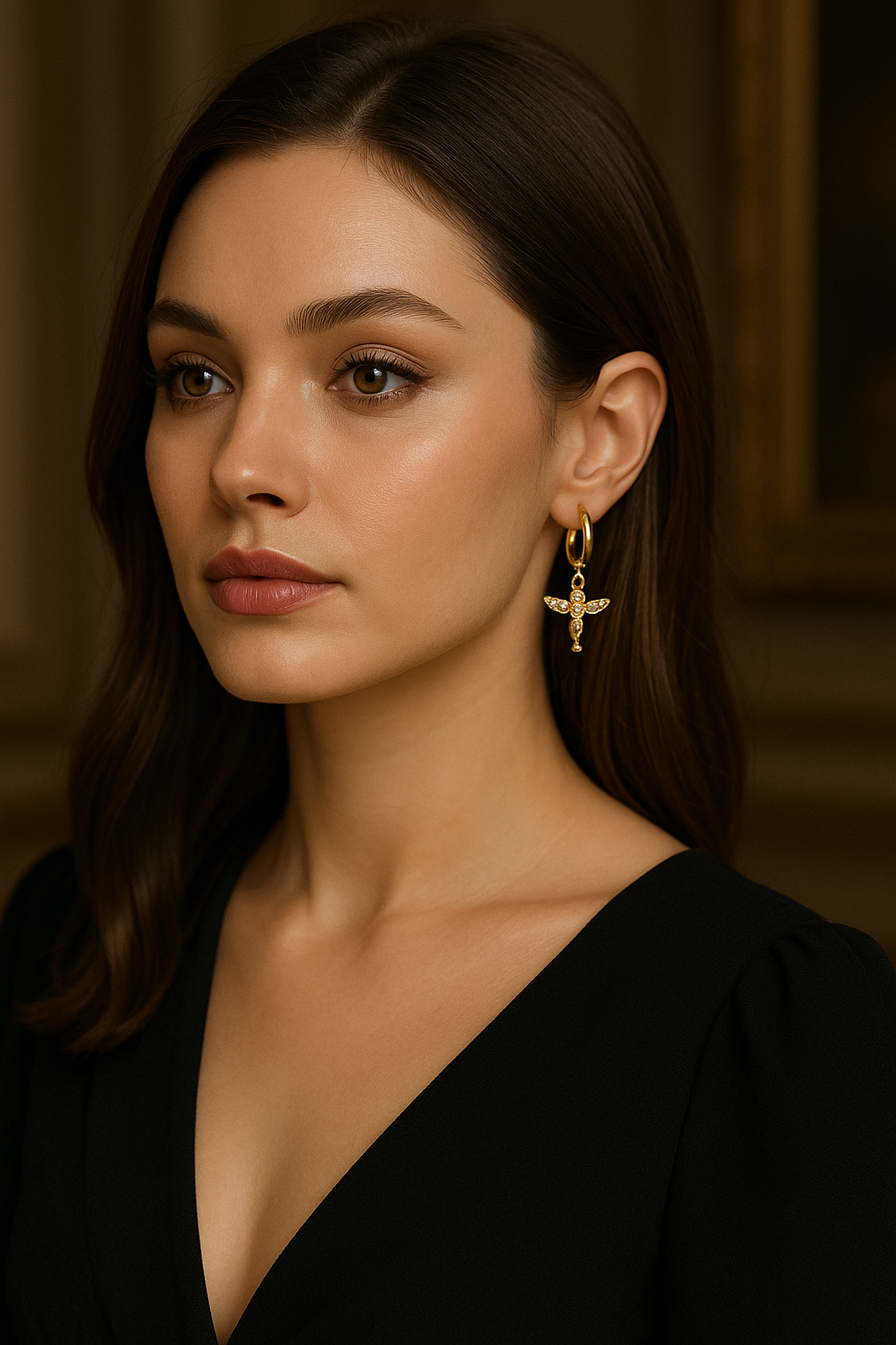 Golden Grace – The Angelic Elegance Earrings