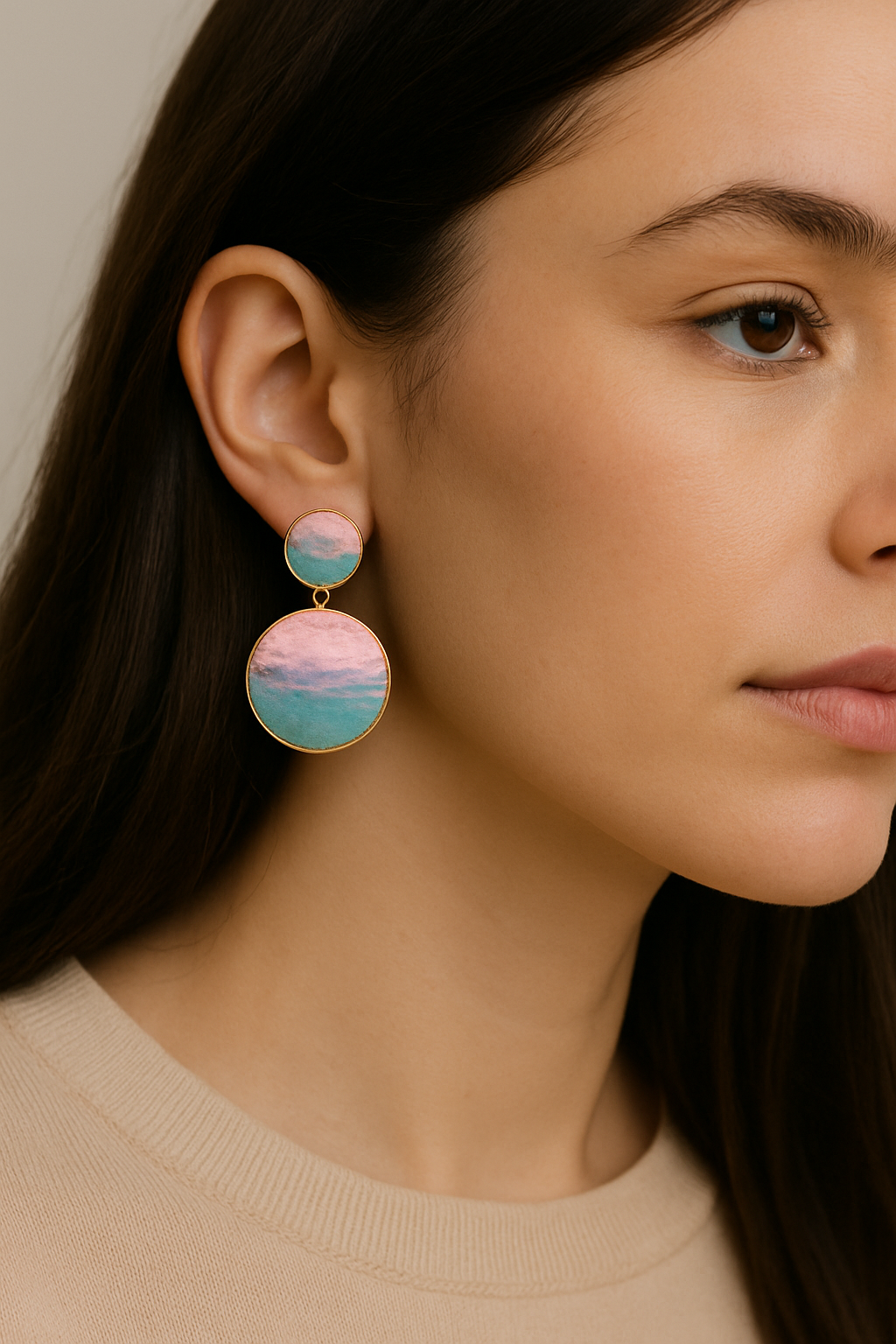 Sunset Sky Statement Earrings