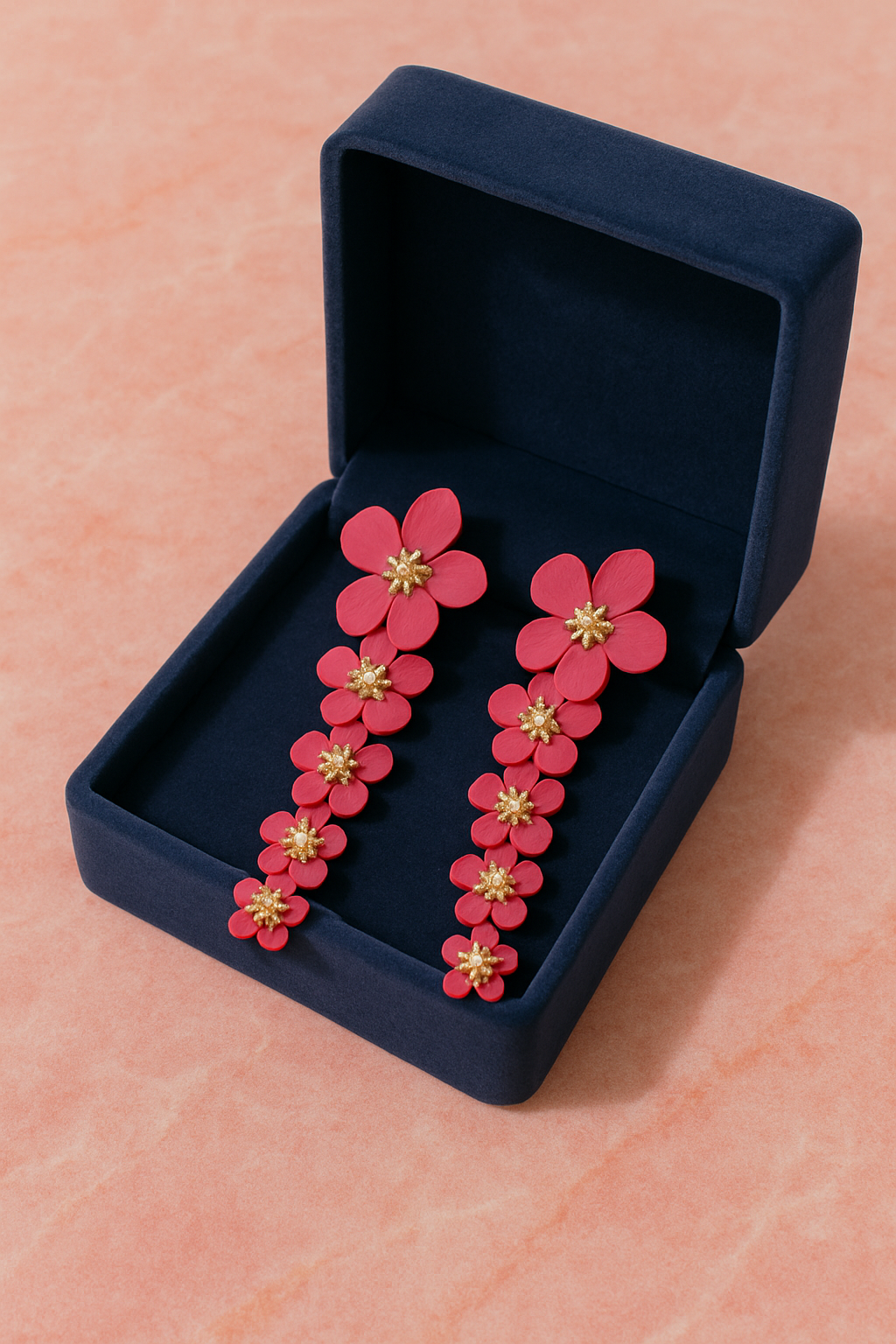Blossom Royale – Statement Floral Earrings