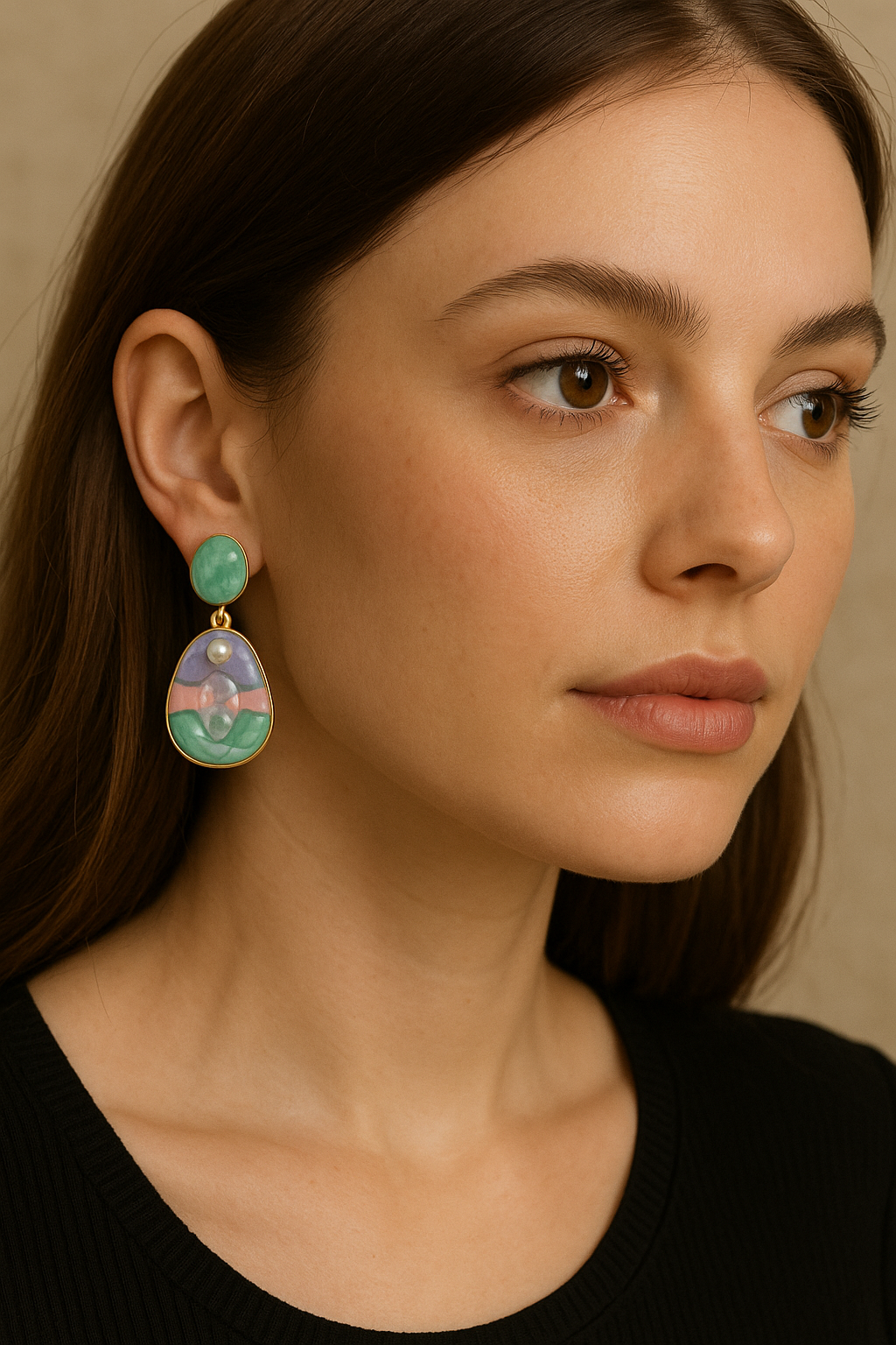 Dreamy Drops: Pastel Charm Earrings