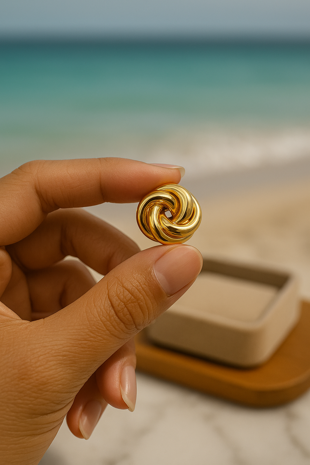 Golden Goddess Knot Ring
