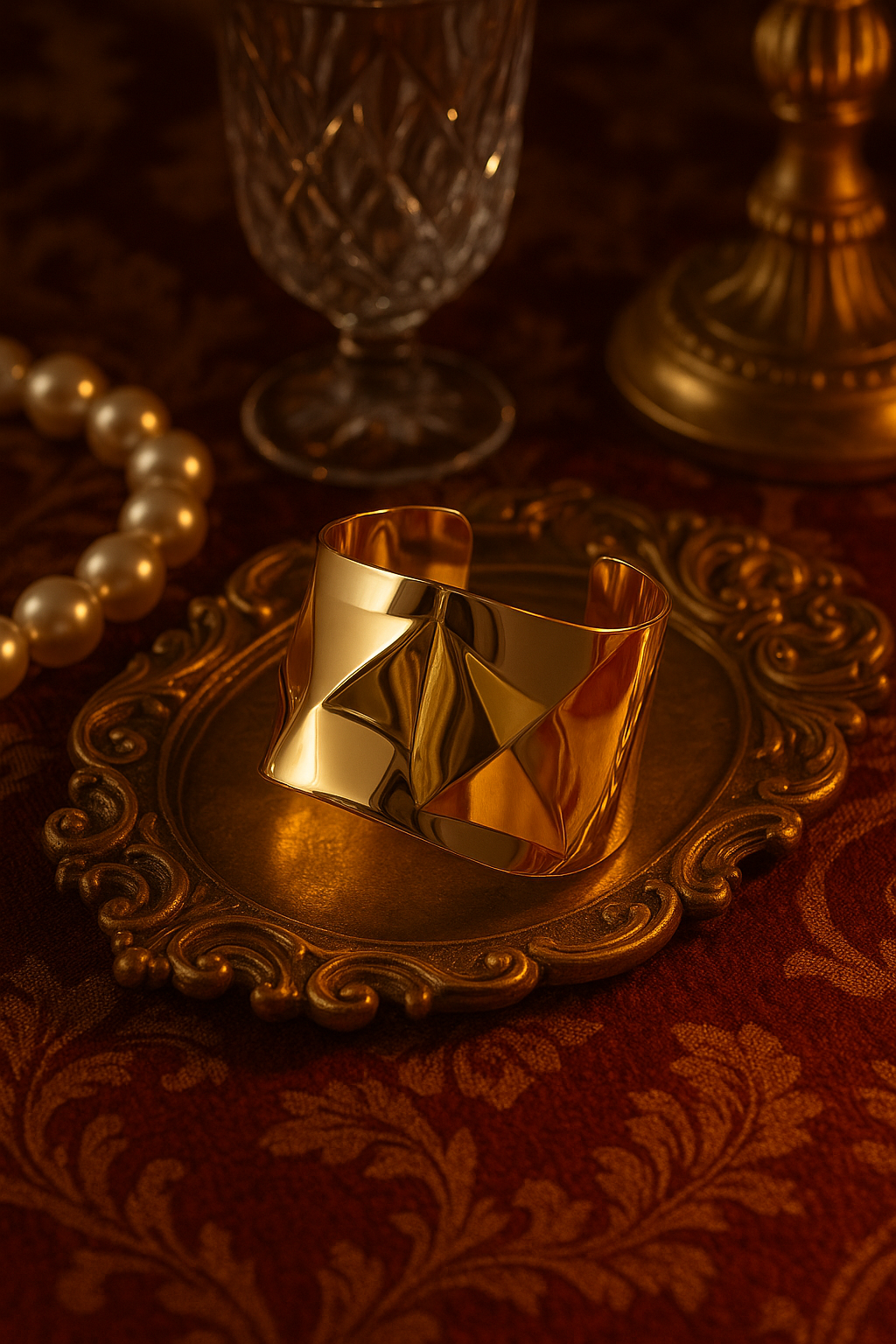 Bold. Sculpted. Timeless. — The Statement Gold Cuff by KEMYU