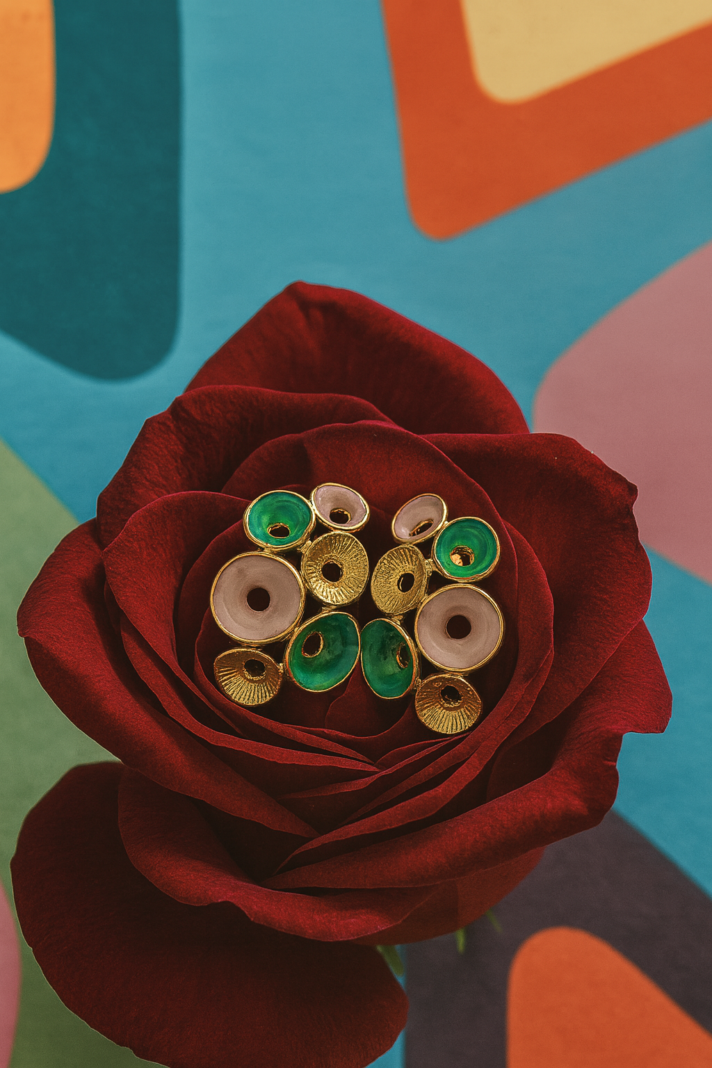 Regal Bloom Luxe Studs – Bold. Artistic. Unmissable