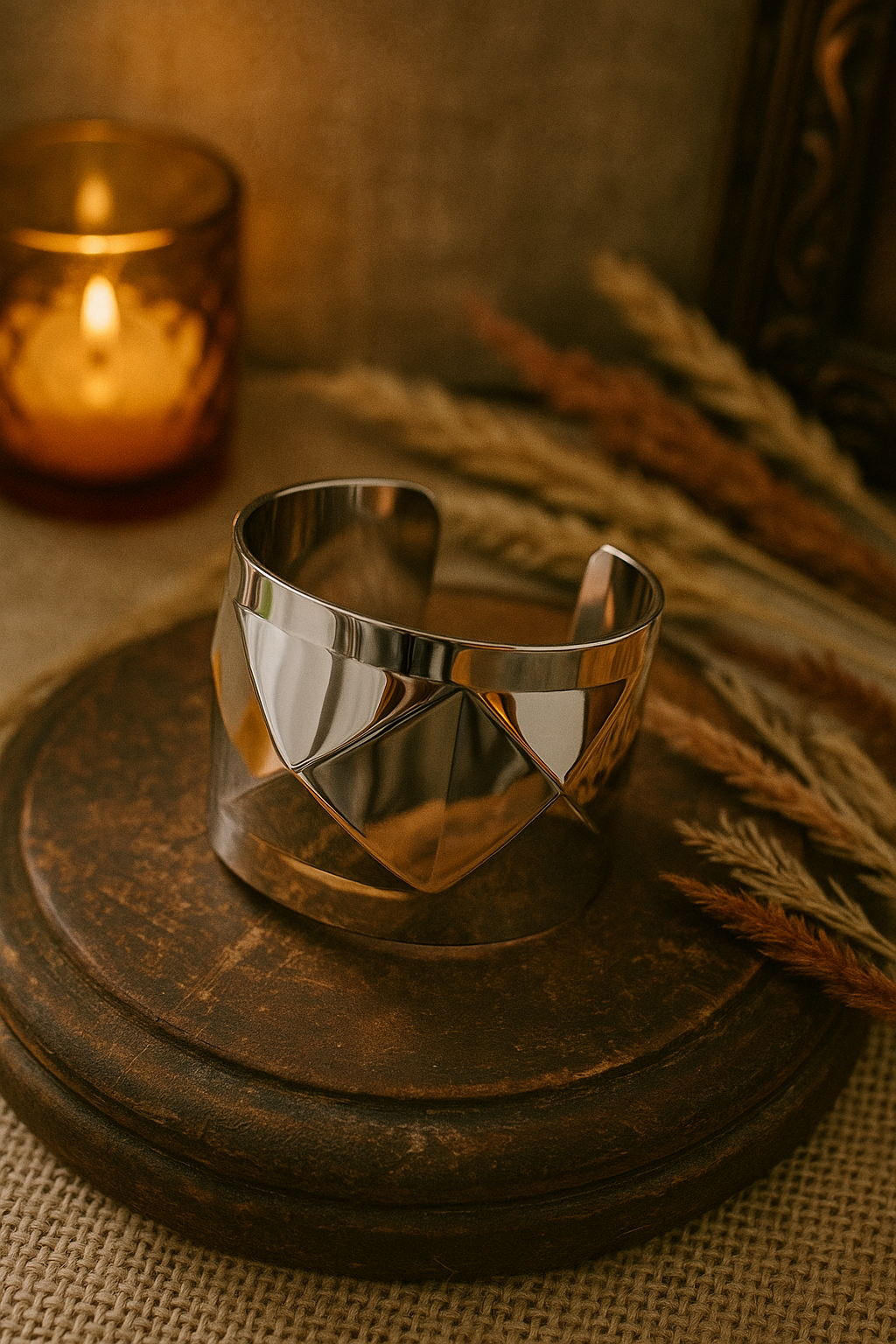 The Statement of Elegance – KEMYU’s Sculpted Silver Cuff