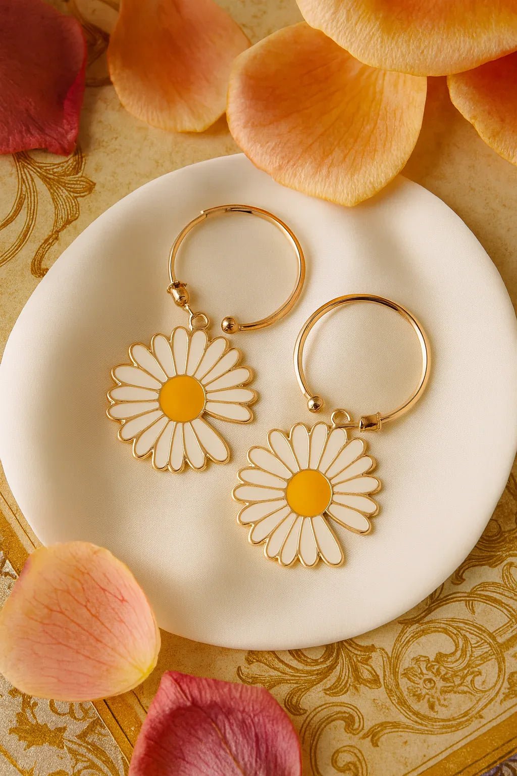 Bloom with Charm: Daisy Delight Earrings - Kemyu