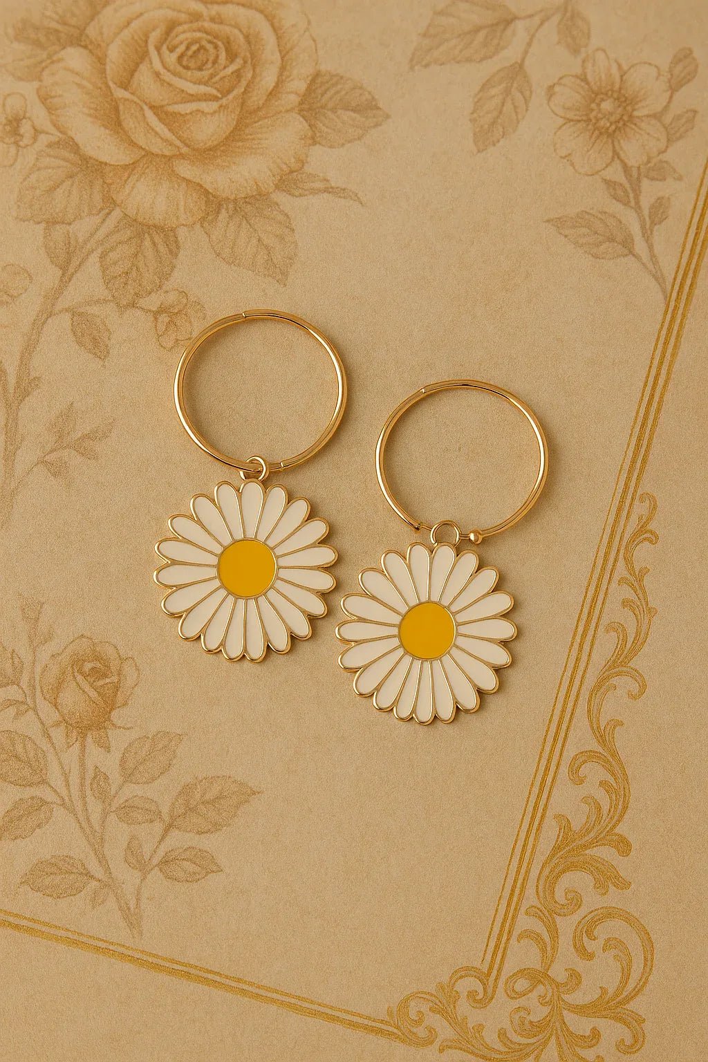 Bloom with Charm: Daisy Delight Earrings - Kemyu