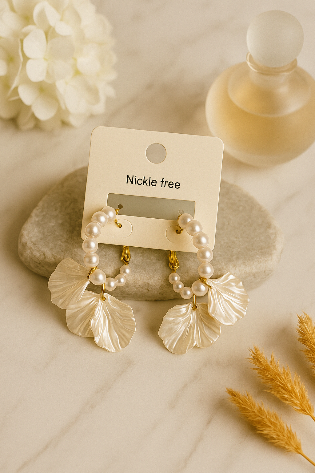 Pearl Whisper Hoop Earrings – Where Elegance Meets Art