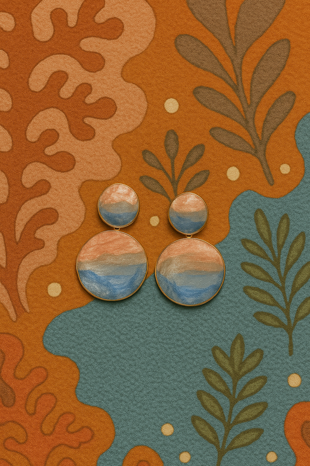 Sunset Horizon Statement Earrings