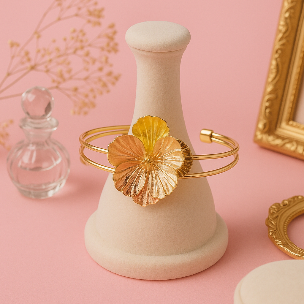 Blossom in Gold: The Radiance Cuff