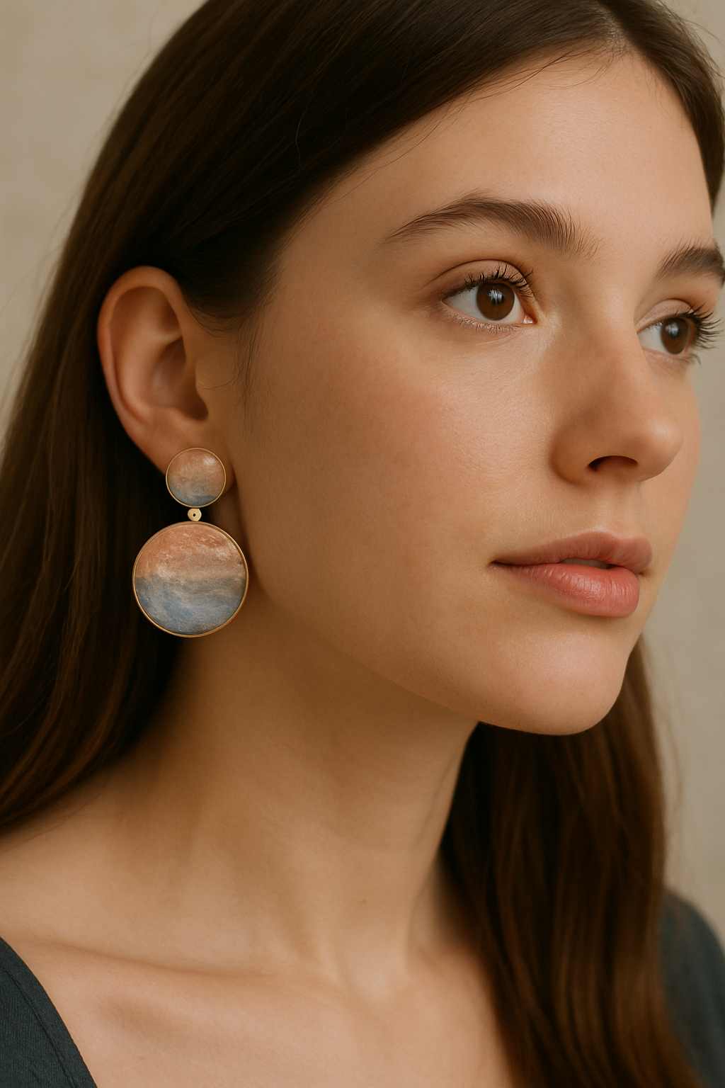 Sunset Horizon Statement Earrings