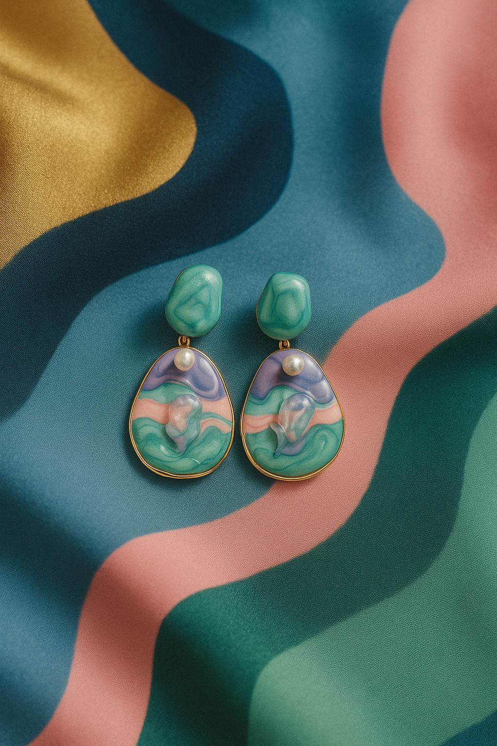 Dreamy Drops: Pastel Charm Earrings