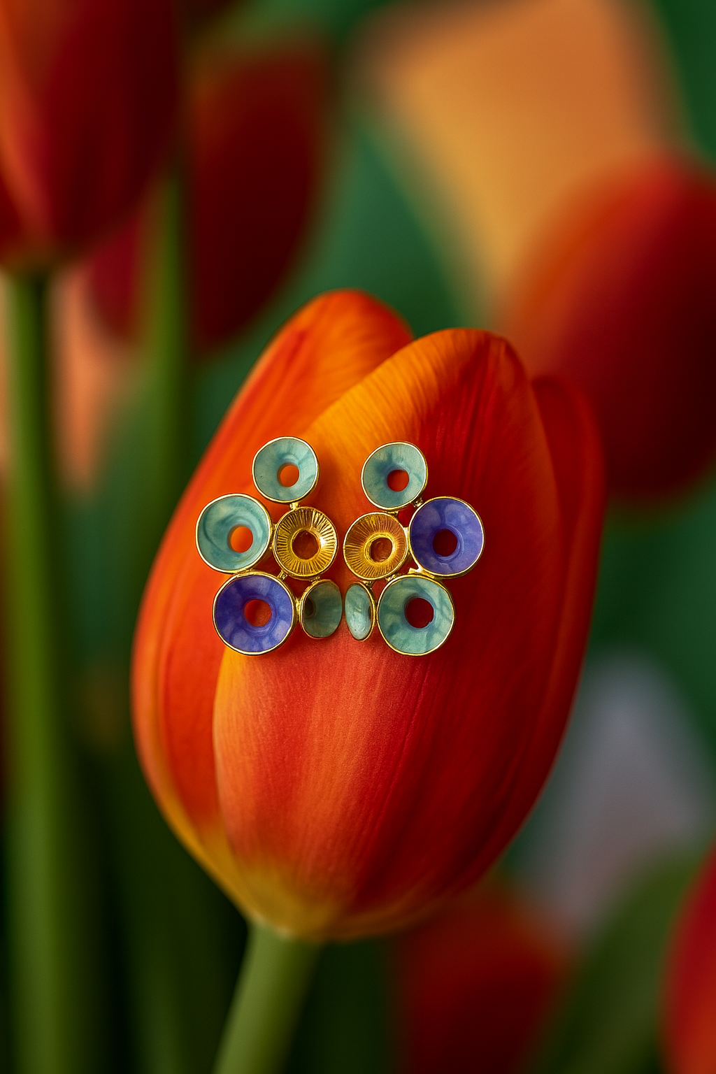 Radiant Bloom Statement Earrings  – Bold, Bright & Beautiful!