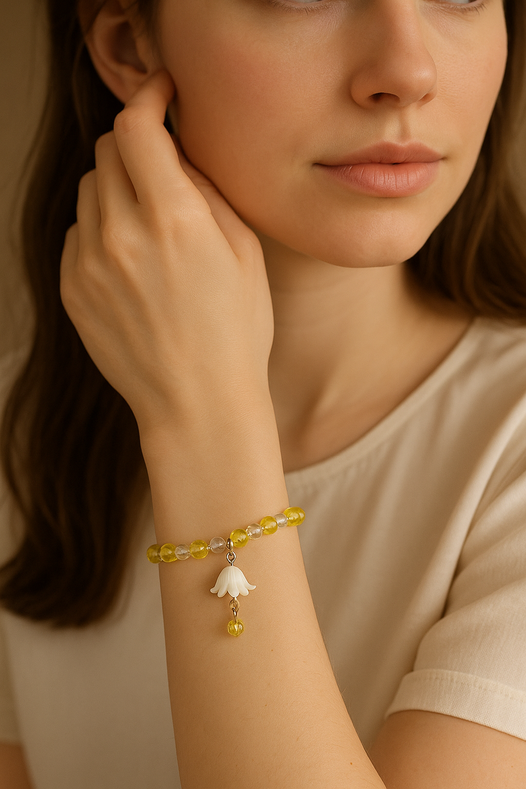 Bloom & Glow Charm Bracelet – Let Your Inner Light Shine!