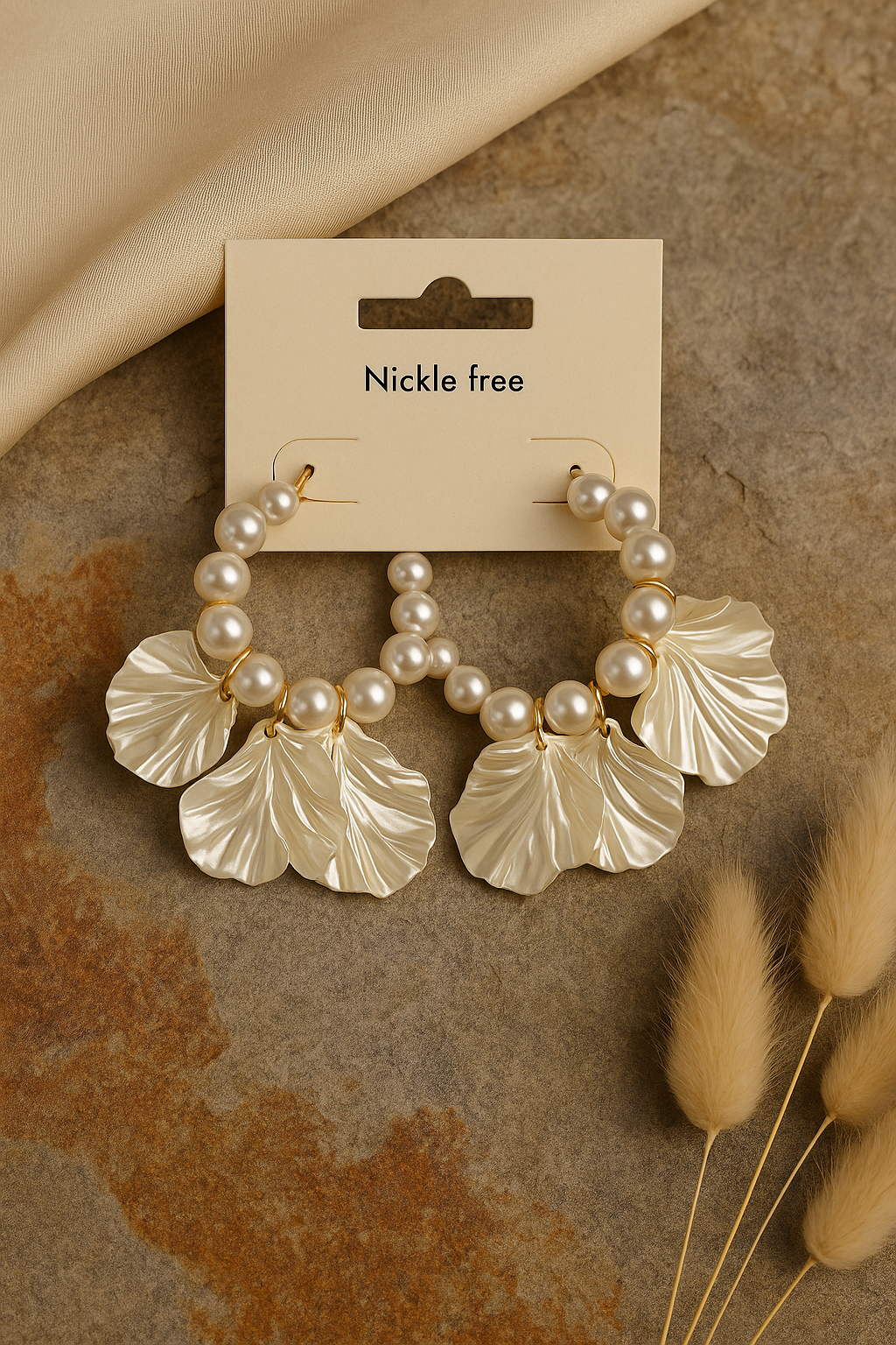 Pearl Whisper Hoop Earrings – Where Elegance Meets Art