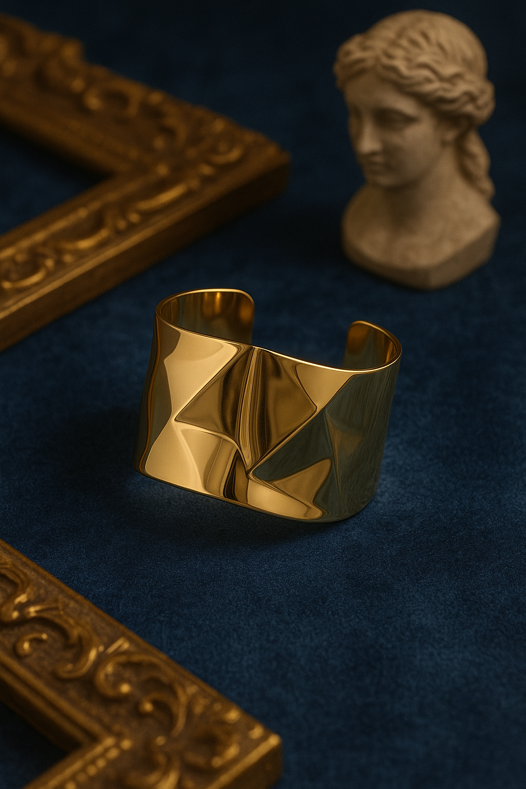 Bold. Sculpted. Timeless. — The Statement Gold Cuff by KEMYU