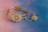 Golden Bloom Elegance — Where Grace Meets Sparkle - Kemyu