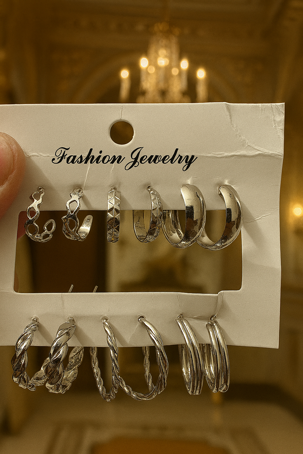 Silver Hoop Glam Set | 6 Pairs of Chic & Classy Earrings for Every Mood!