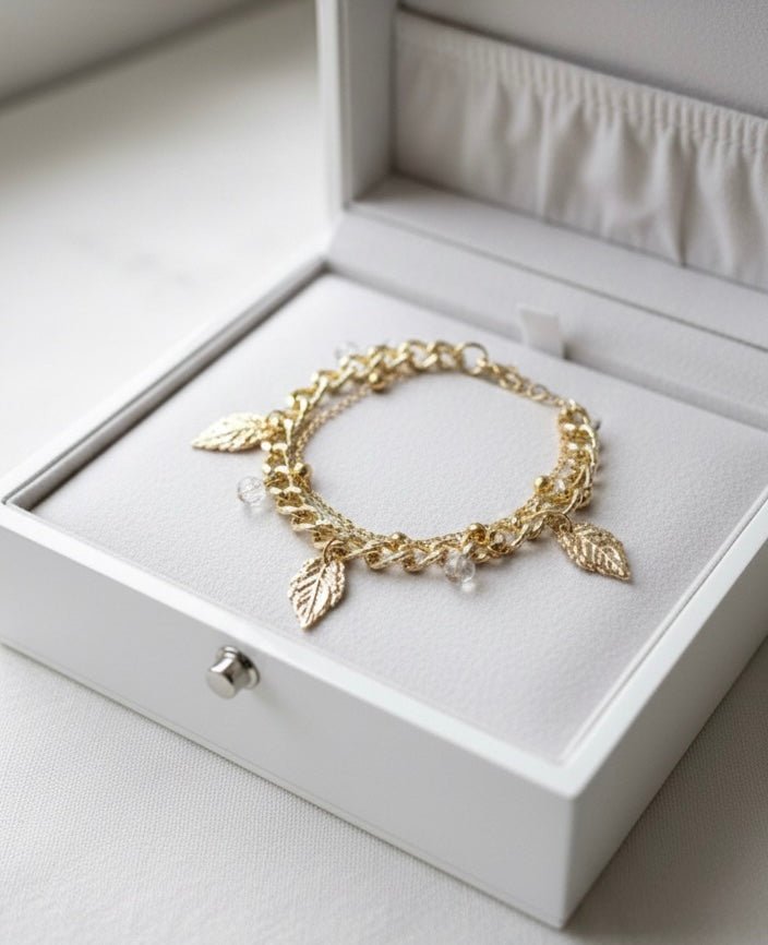 The Gilded Leaf: A Whisper of Timeless Elegance Bracelet