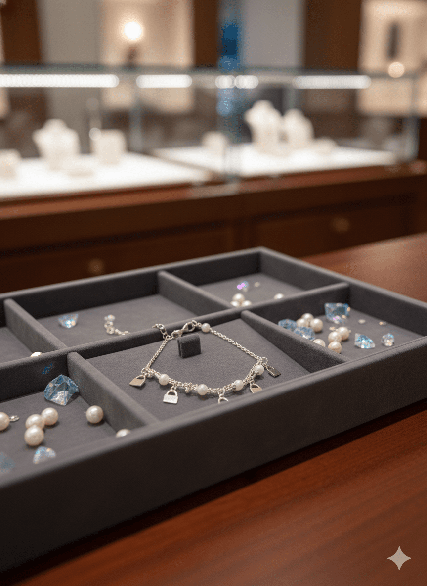 The Keeper of Secrets: Handcrafted Padlock Charm Bracelet