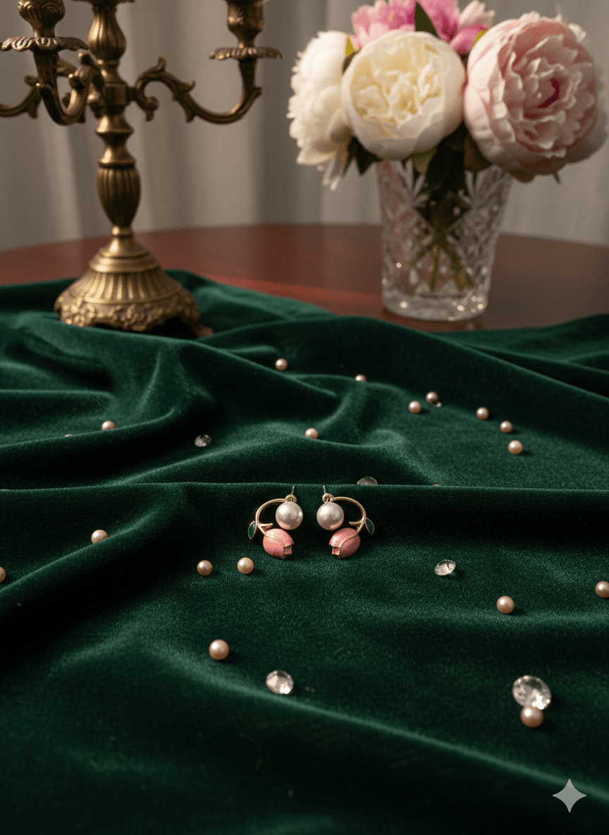 The Rose & Pearl Serenade Earrings