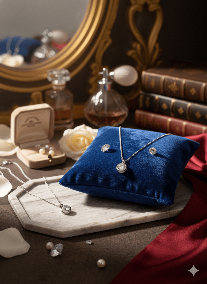 Eternal Radiance: The Solitaire Statement Necklace