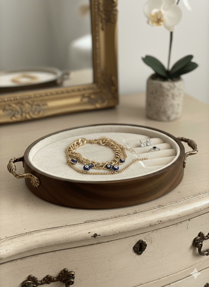 The Azure Gaze: A Triple-Layered Talisman Bracelet