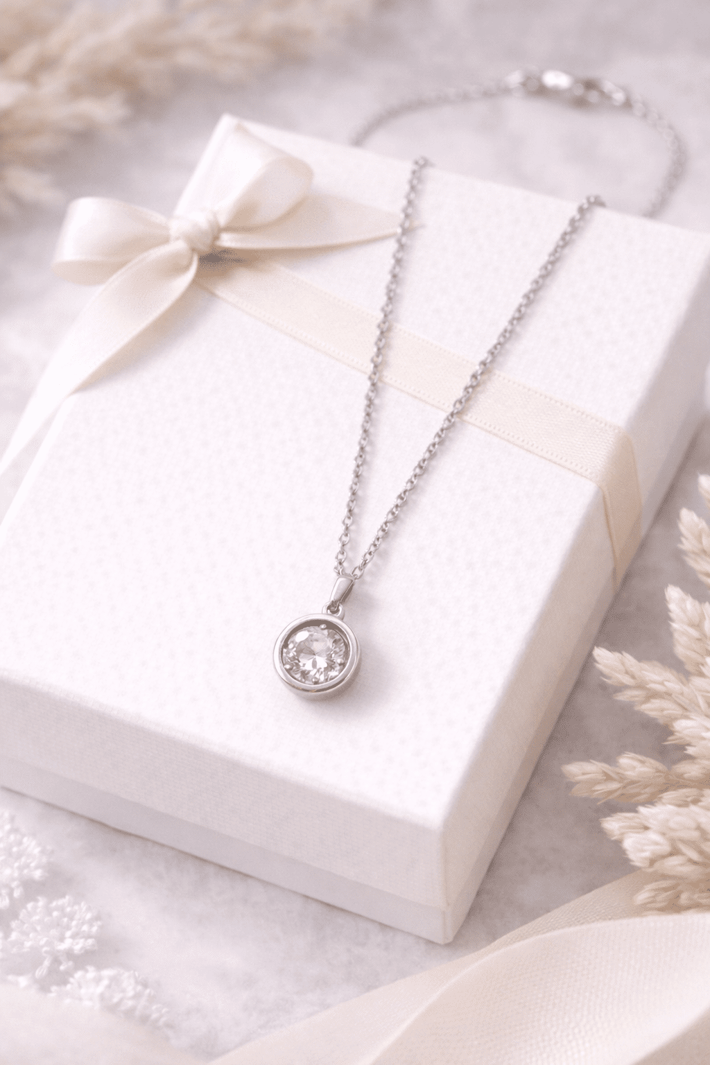 Eternal Radiance: The Solitaire Statement Necklace