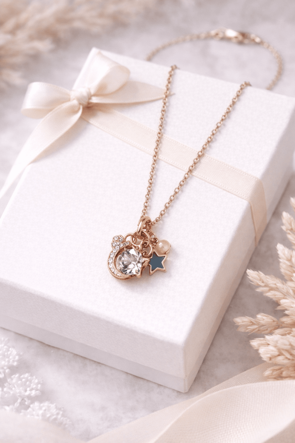 Celestial Radiance: The Starfall Necklace