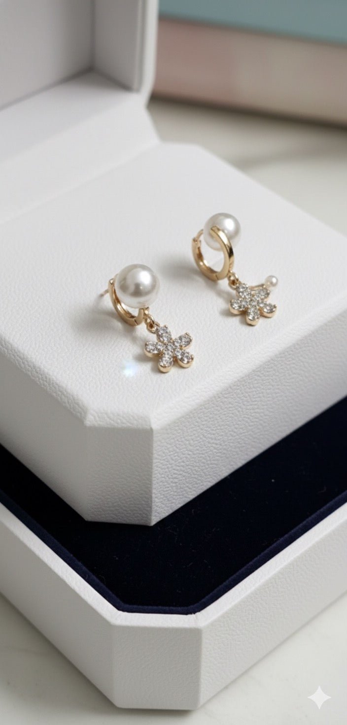 Effortless Elegance: The Pearl Petal Earrings