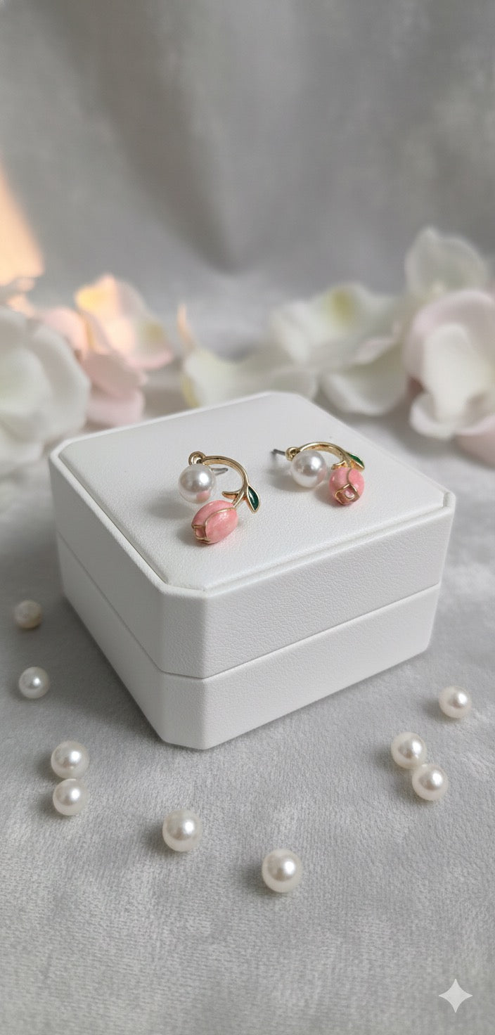 The Rose & Pearl Serenade Earrings
