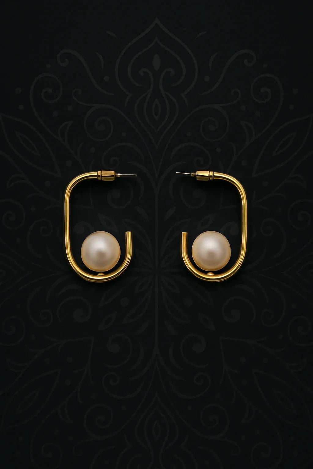 Elegant Pearl Hoop Delight - Kemyu