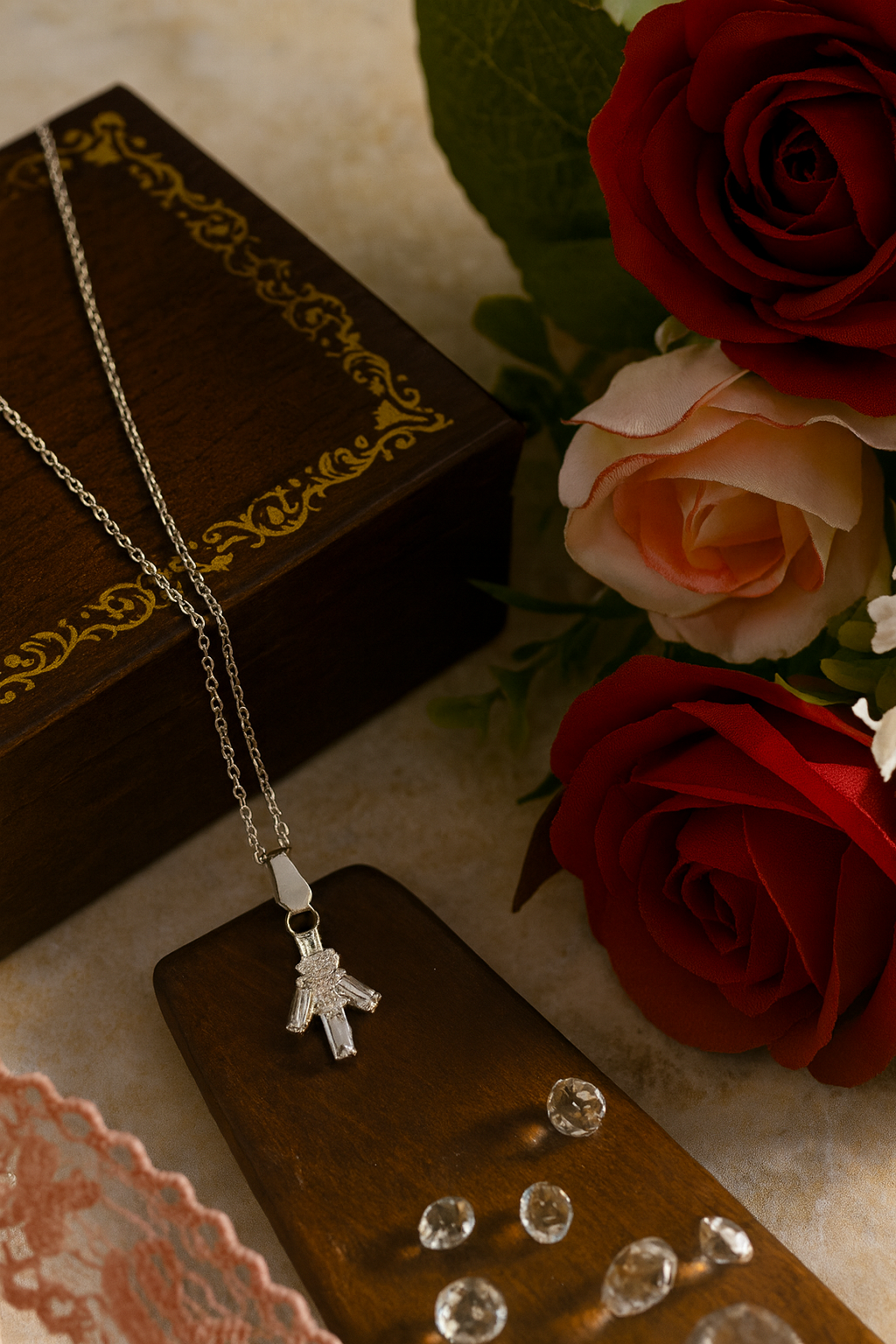 Elegance in Motion – The Angelic Charm Necklace