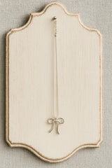 Elegant Charm: The Silver Bow Necklace - Kemyu