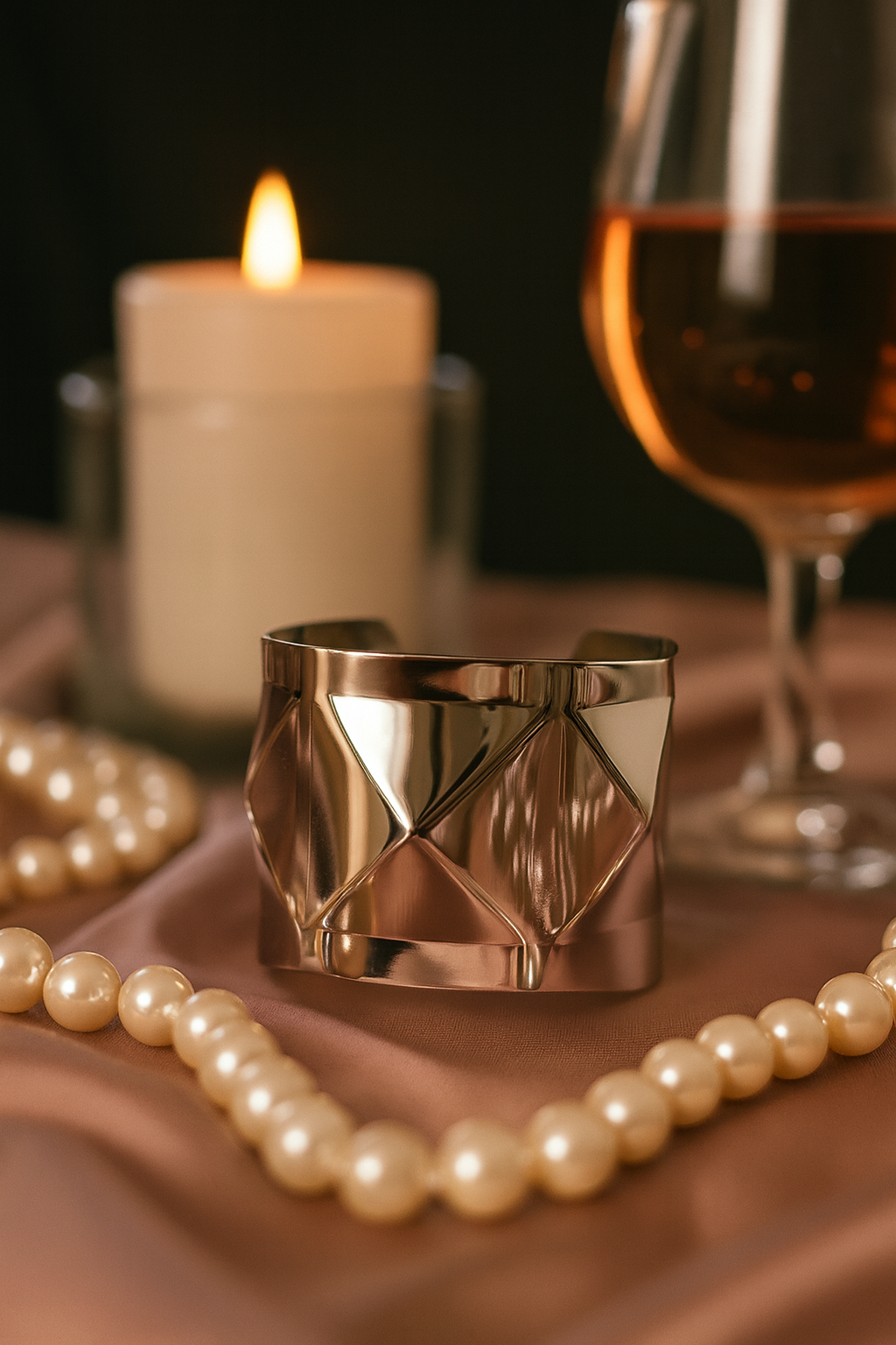 The Statement of Elegance – KEMYU’s Sculpted Silver Cuff