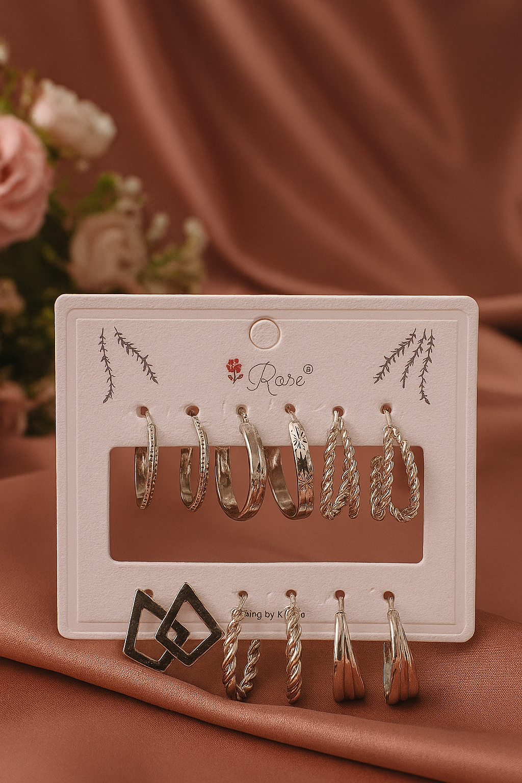 Ultimate Silver Hoop Earring Set – 9-in-1 Glam Collection