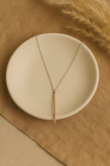 Minimal Muse: The Bar Pendant Necklace - Kemyu