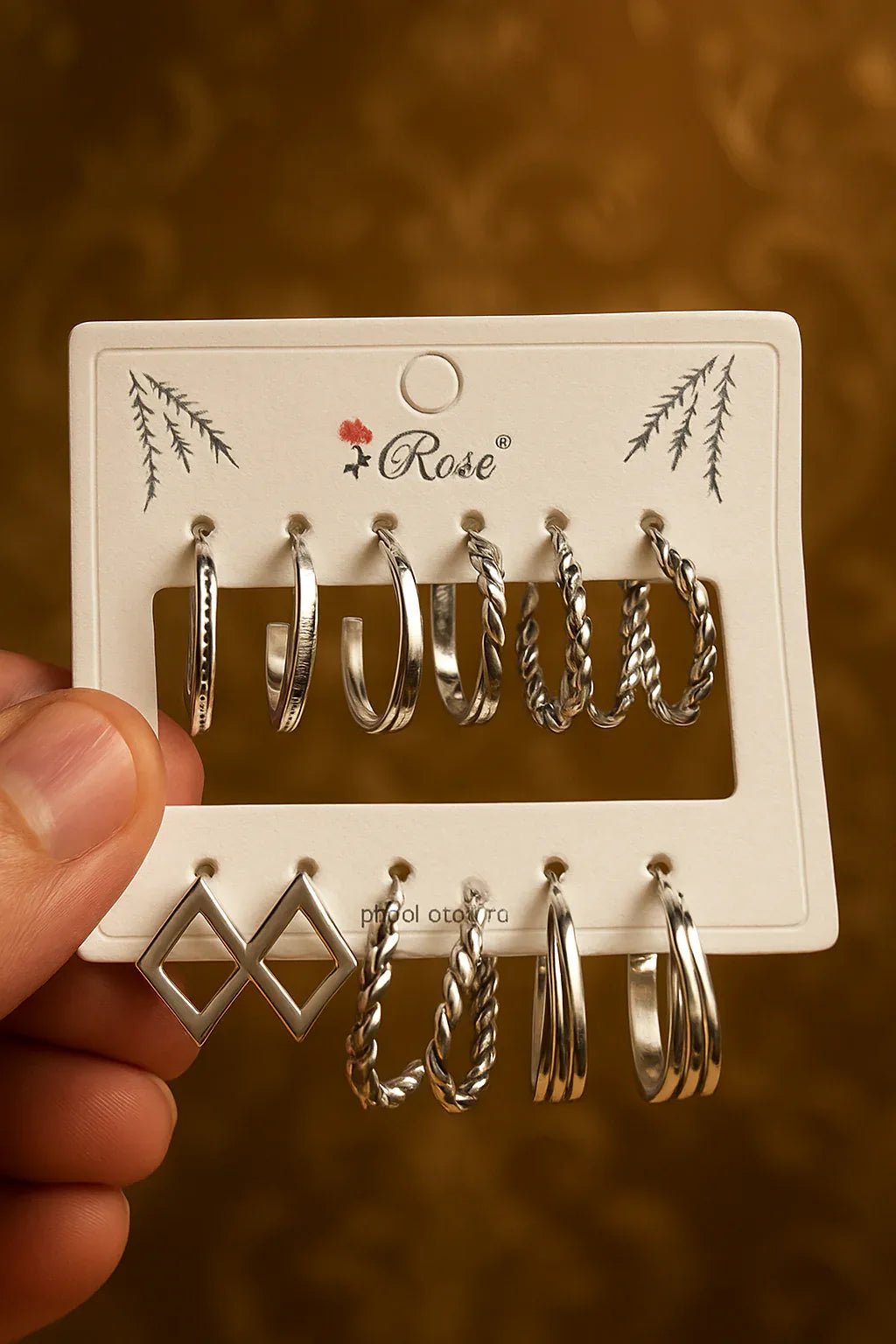 Ultimate Silver Hoop Earring Set – 9-in-1 Glam Collection - Kemyu