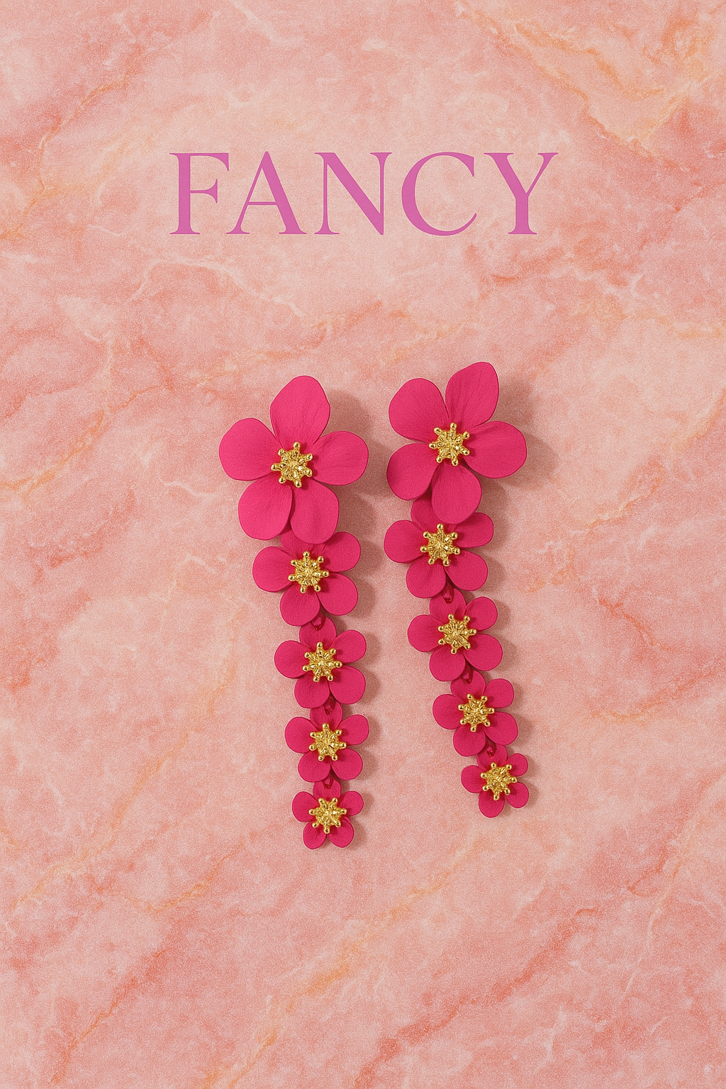 Blossom Royale – Statement Floral Earrings